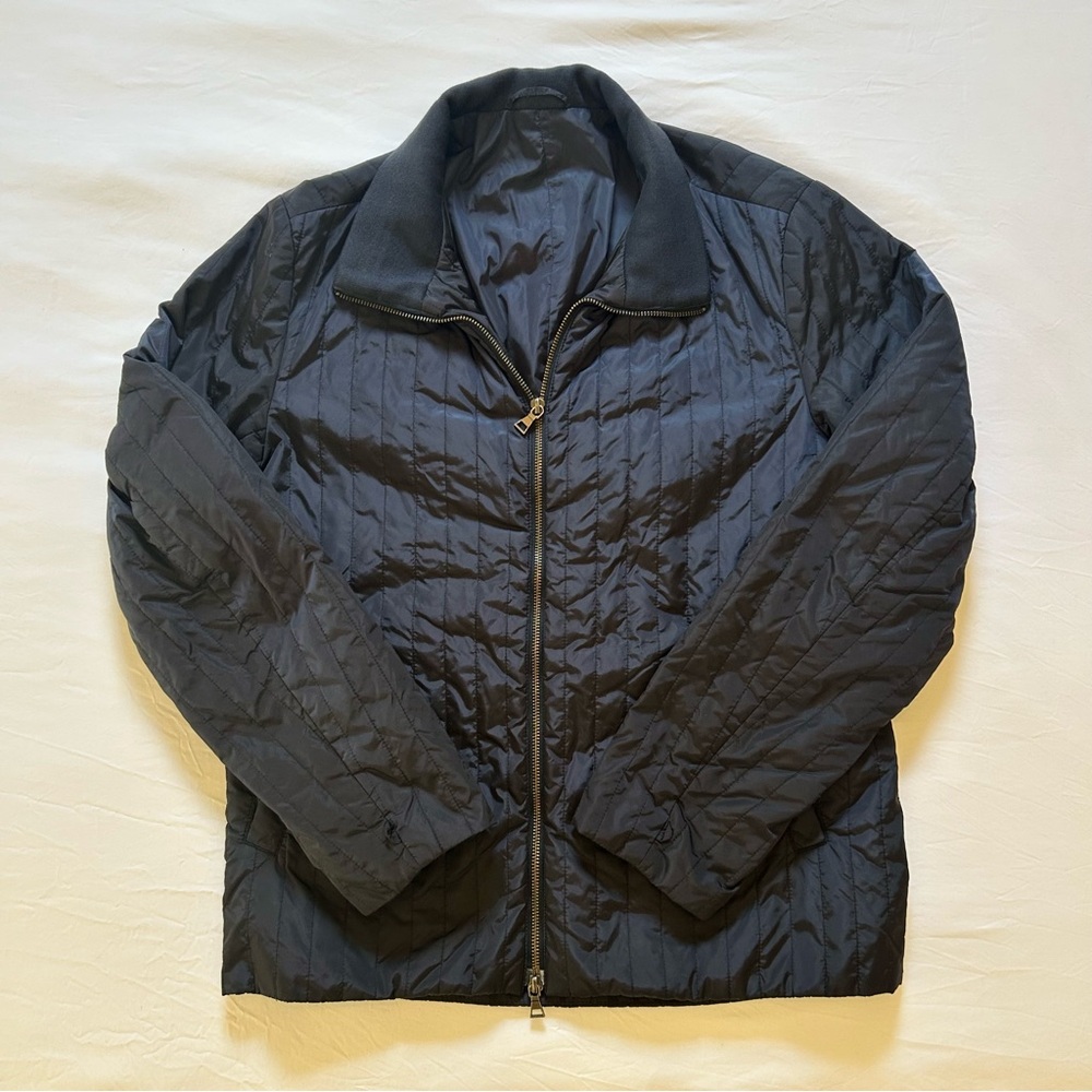 Vince Men's Quilted Jacket | Size Medium | Dark Navy
